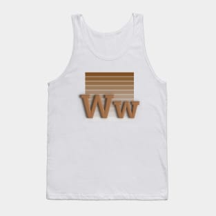 W - letter Tank Top